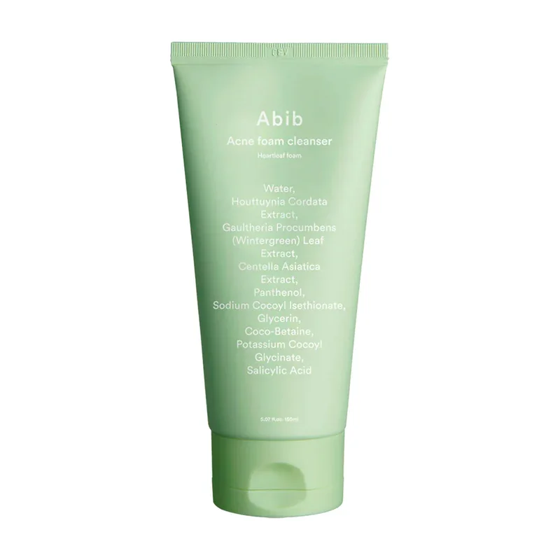 Facial cleansers foaming gel-Abib Acne Foam Cleanser Heartleaf Foam 150ml