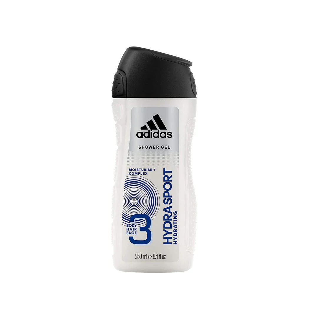 Body lotions natural black-Adidas Men Hydra Sport 3 In 1 Shower Gel 250ml