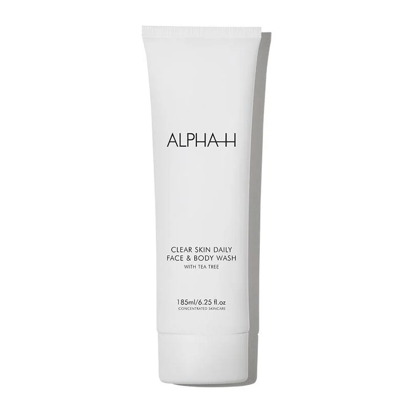 Facial cleansers deep gel-Alpha-H Clear Skin Daily Face & Body Wash with 2% Salicylic Acid & Tea Tree