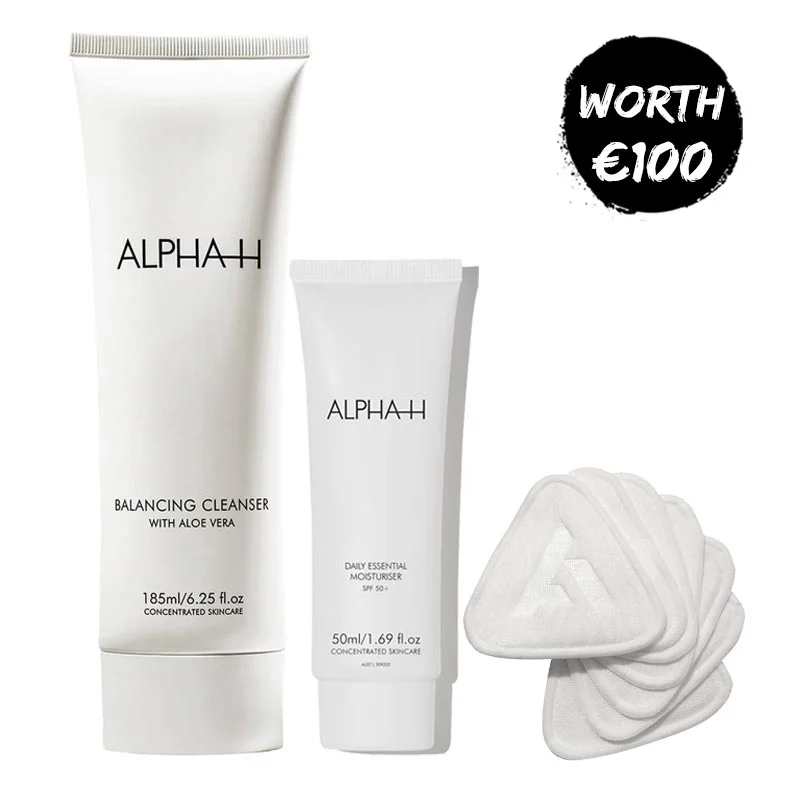 Facial cleansers refreshing black-Alpha-H Essentials Bundle