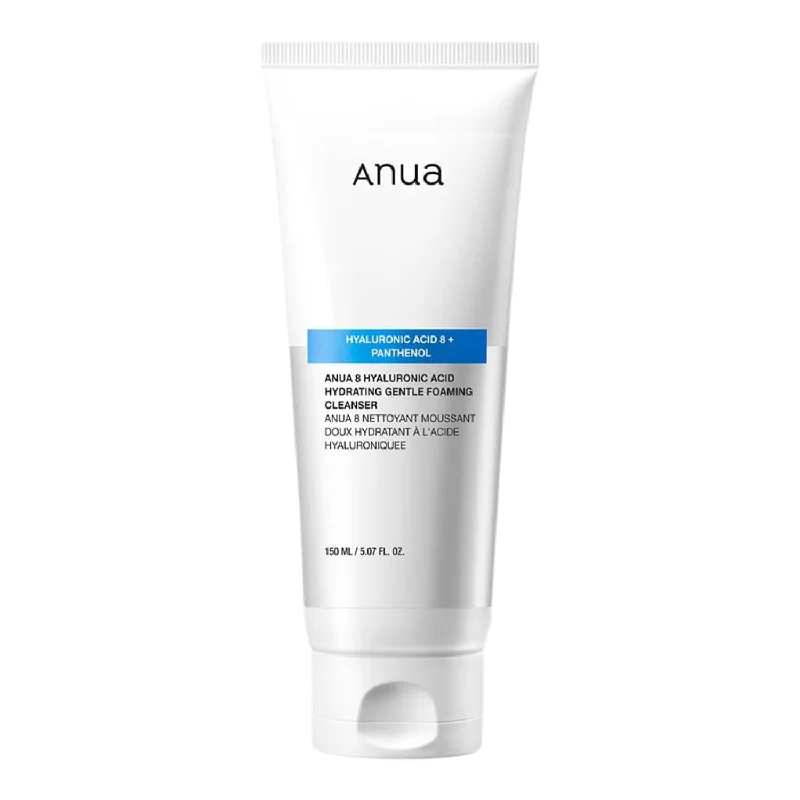 Facial cleansers hydrating daily-Anua | 8 Hyaluronic Acid Hydrating Gentle Foaming Cleanser 150ml