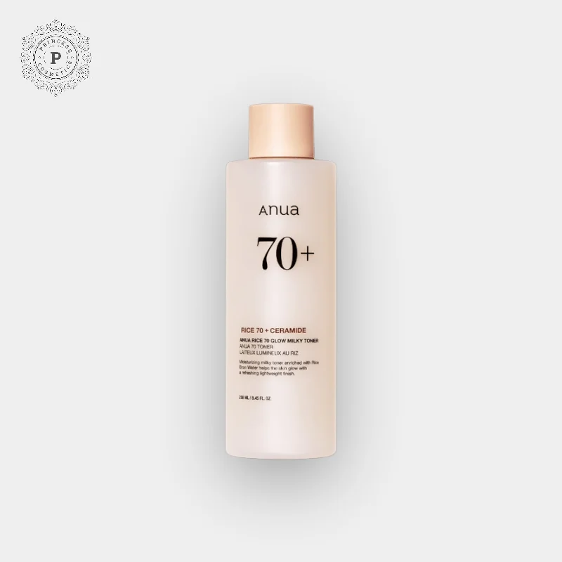 Toners non-drying cream-Anua Rice 70 Glowy Milky Toner 250ml أرز أنوا 70 تونر حليبي لامع