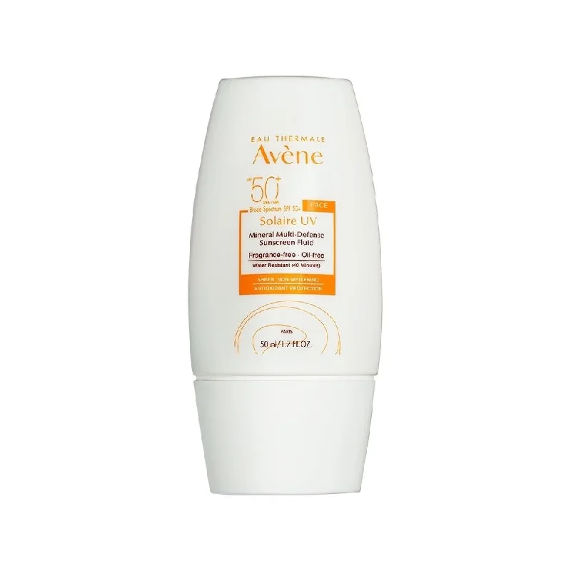 Moisturizers anti-aging cream-Avene Solaire UV Mineral Multi Defense Sunscreen Fluid 1.7oz