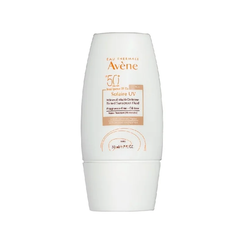 Moisturizers soothing daily-Avene Solaire UV Mineral Multi Defense Tinted Sunscreen Fluid 1.7oz