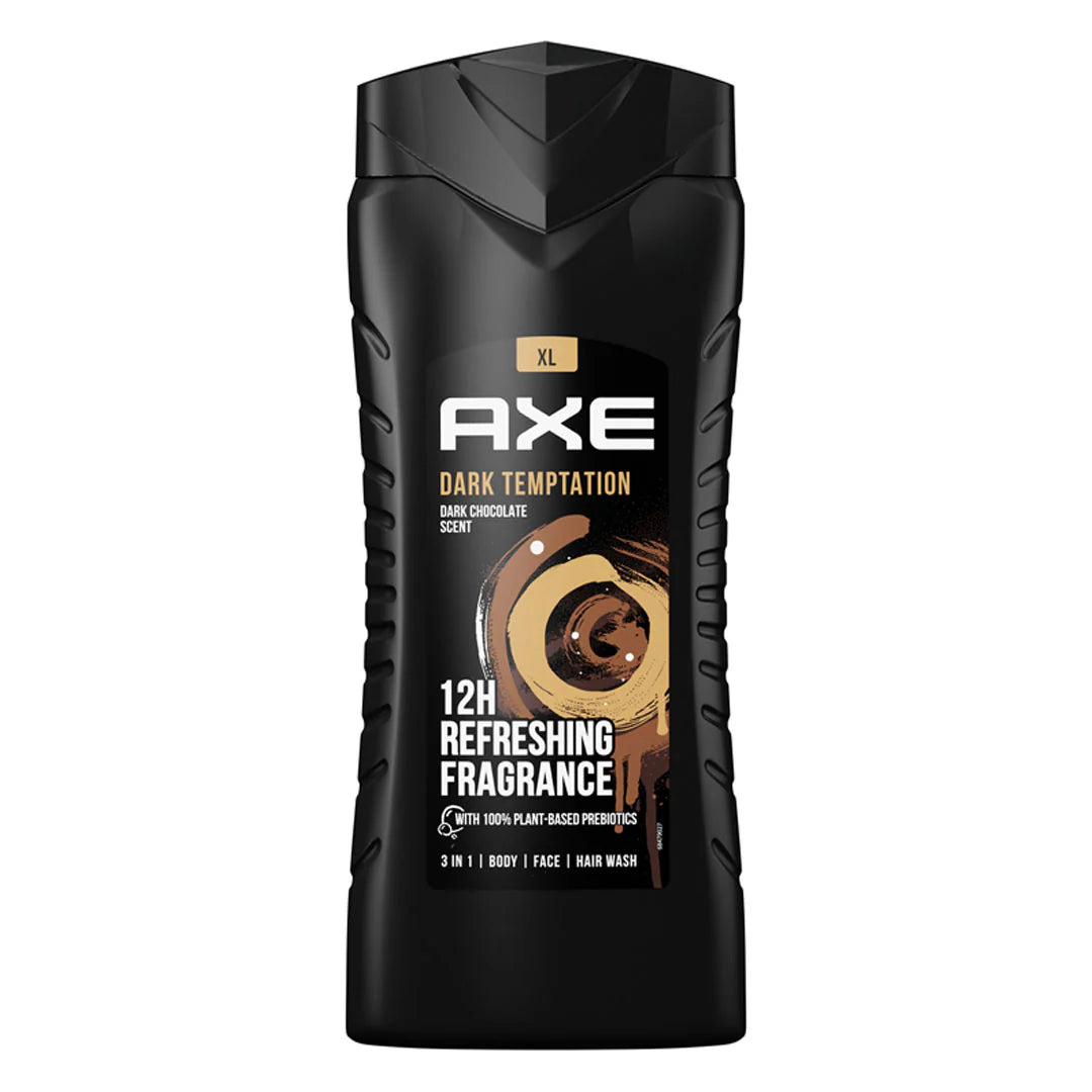 Body lotions hydrating daily-Axe 3 In 1 Dark Temptation Body Wash 400ml