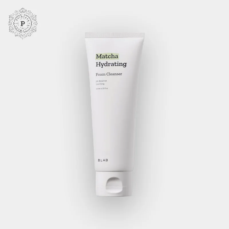 Facial cleansers hydrating daily-B_Lab Matcha Hydrating Foam Cleanser 120ml. ب لاب منظف رغوي مرطب بالشاي الأخضر 120 مل