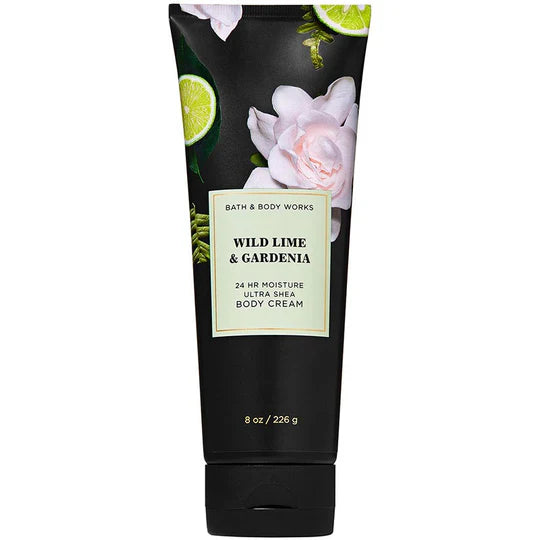 Body lotions everyday white-Bath & Body Wild Lime & Gardenia Body Cream 226G