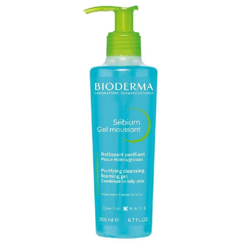 Facial cleansers smooth gel-Bioderma Sébium Foaming Gel