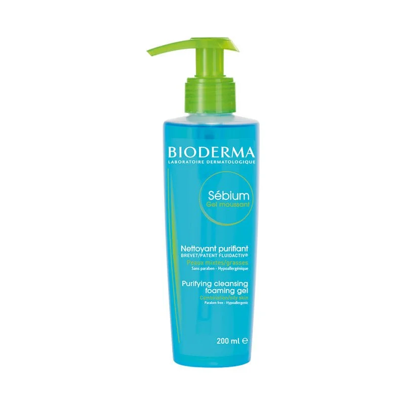 Facial cleansers gentle face-Bioderma Sebium Purifying Cleansing Foaming Gel