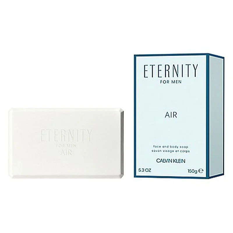 Facial cleansers smooth white-Calvin Kein Eternity For Men AIR Face & Body Soap 150G