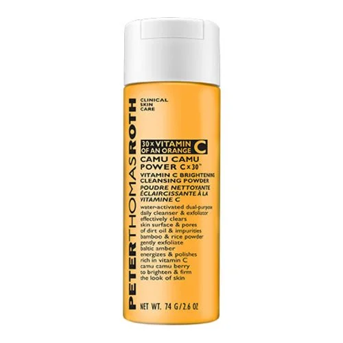 Facial cleansers foaming white-Peter Thomas Roth Camu Camu Power C x 30 Vitamin C Brightening Cleansing Powder