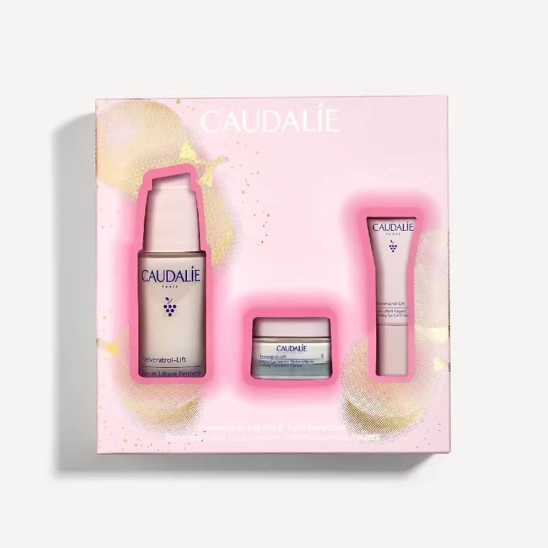 Moisturizers sensitive white-Caudalie Resveratrol-Lift Lift & Firm Essentials Set-Holiday 2024