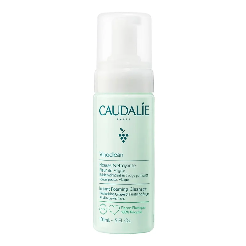 Facial cleansers non-drying black-Caudalie | Vinoclean Instant Foaming Cleanser 150ml