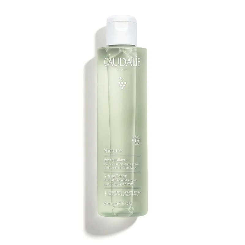 Facial cleansers sensitive white-Caudalie Vinopure Purifying Toner