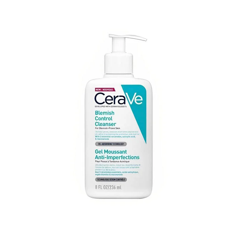 Facial cleansers refreshing white-Cerave Blemish Control Cleanser For Blemish-Prone Skin 236Ml