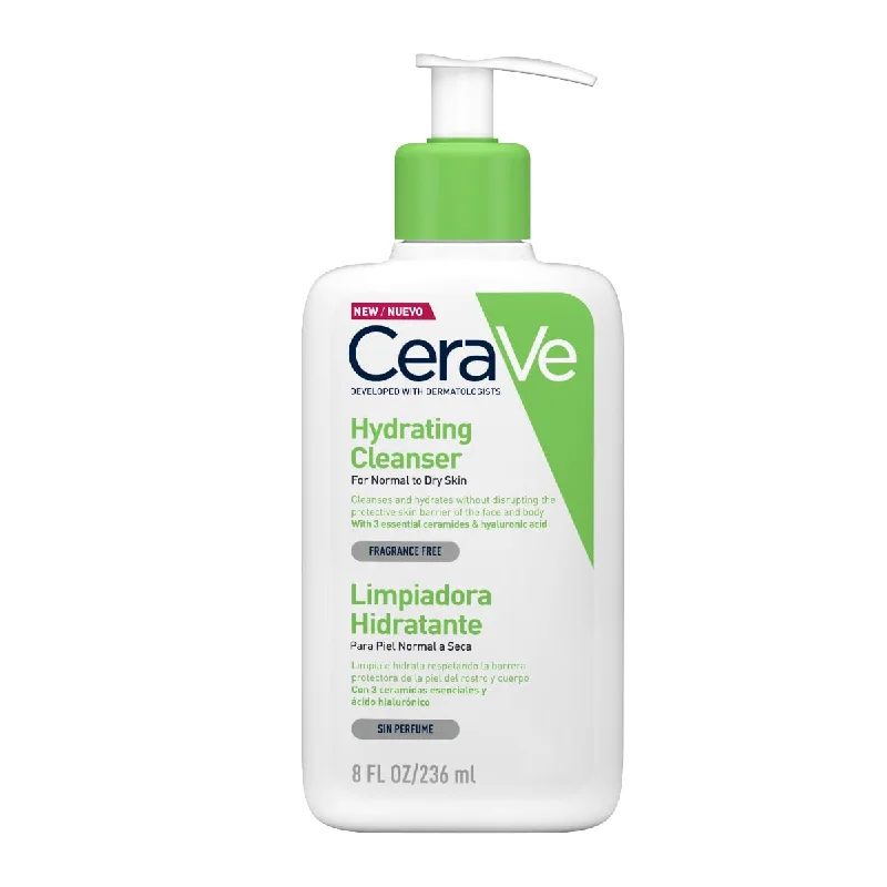 Facial cleansers non-drying face-Cerave Hydrating Cleanser For Normal To Dry Skin 236Ml