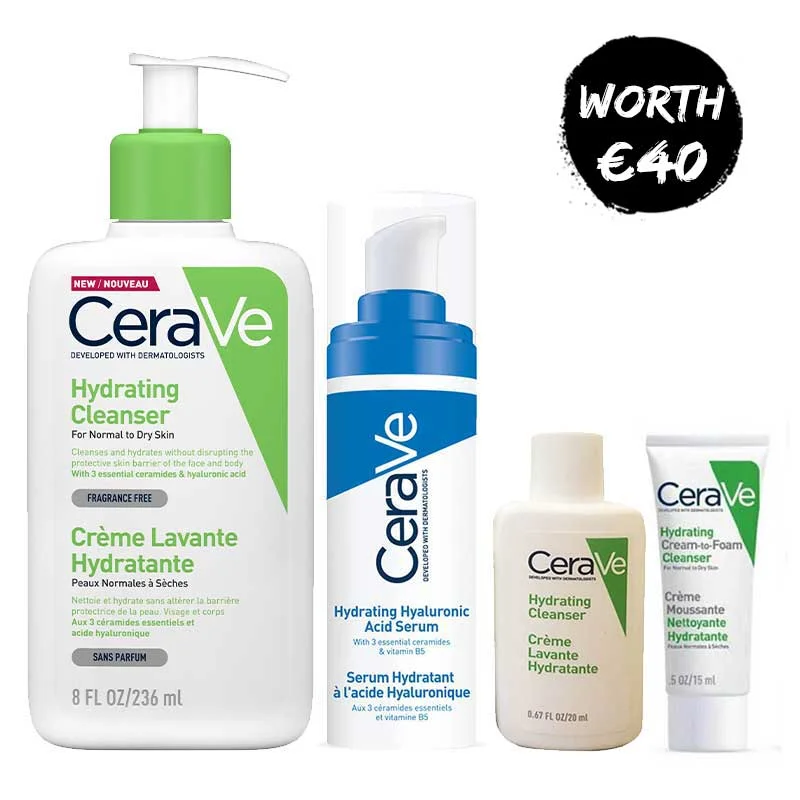 Facial cleansers refreshing black-CeraVe Hydrating Bundle