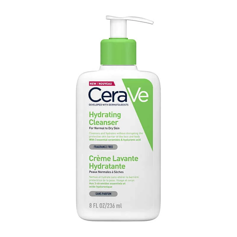 Facial cleansers non-drying white-CeraVe Hydrating Cleanser For Normal to Dry Skin With Ceramides