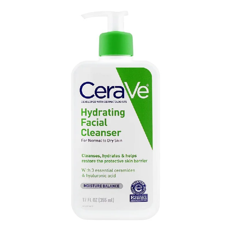 Facial cleansers refreshing face-Cerave Hydrating Facial Cleanser For Normal To Dry Skin 355 ML