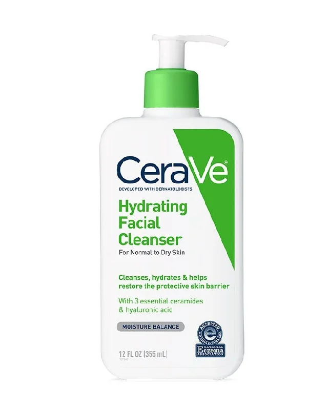 Facial cleansers gentle black-Cerave Hydrating Facial Cleanser For Normal To Dry Skin 473Ml