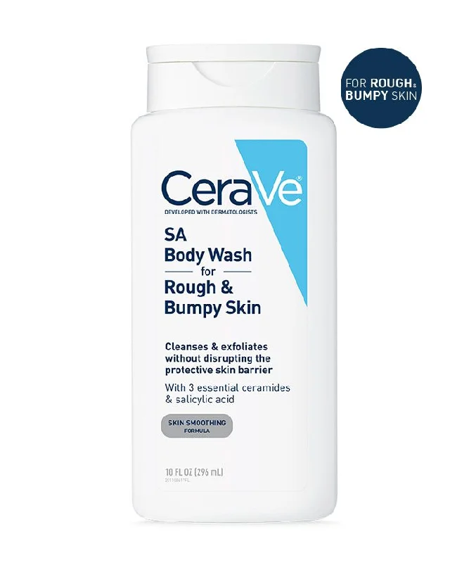 Body lotions soothing white-CeraVe Sa Body Wash For Rough & Bumpy Skin 296Ml