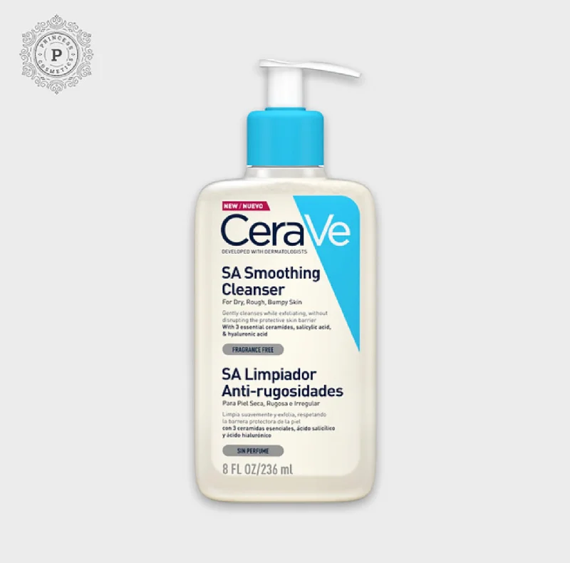 Facial cleansers oil-control black-CeraVe SA Smoothing Cleanser - 2 size. منظف تنعيم البشرة من سيرافي SA - مقاسين