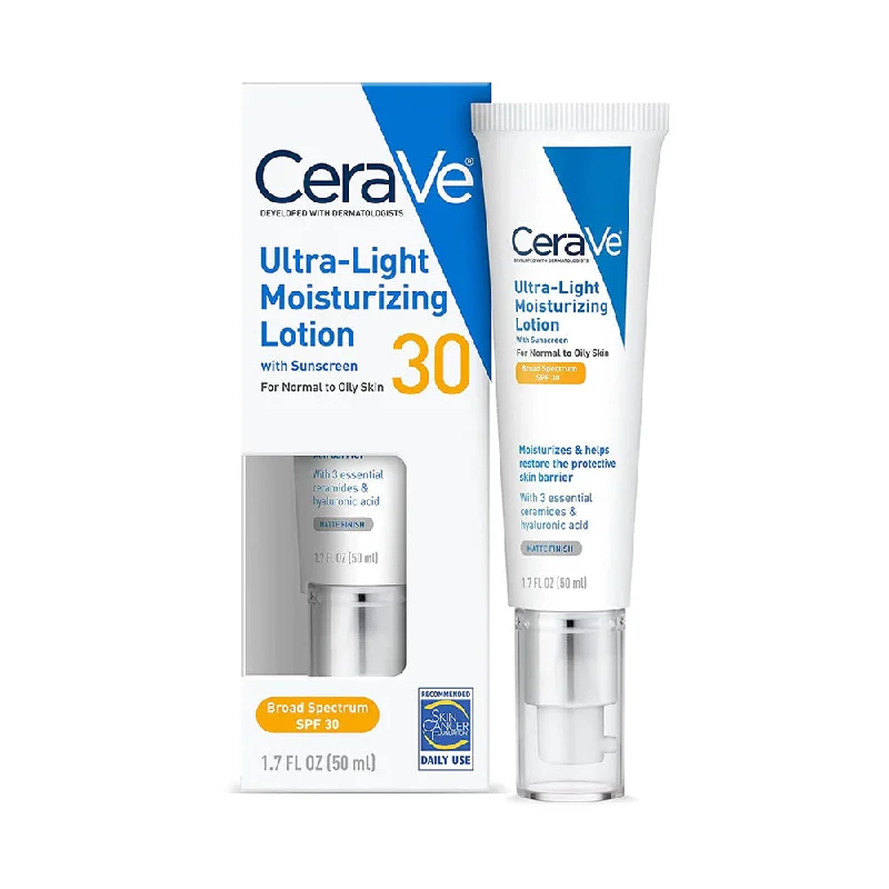 Moisturizers hydrating gel-Cerave Ultra Light SPF 30 Moisturizer Lotion 50Ml