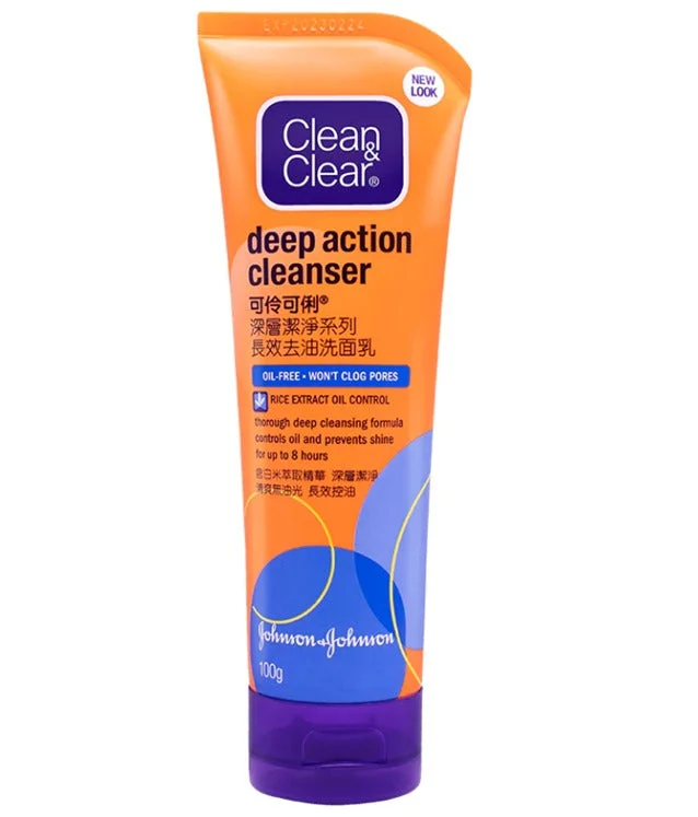 Facial cleansers sensitive cream-Clean & Clear Deep Action - 100ml