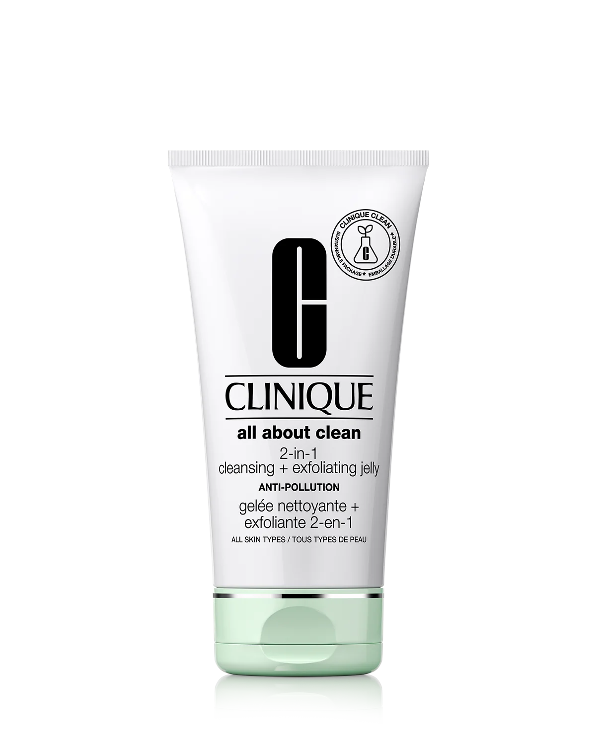 Facial cleansers refreshing gel-Clinique All About Clean™ 2-in-1 Cleansing + Exfoliating Jelly