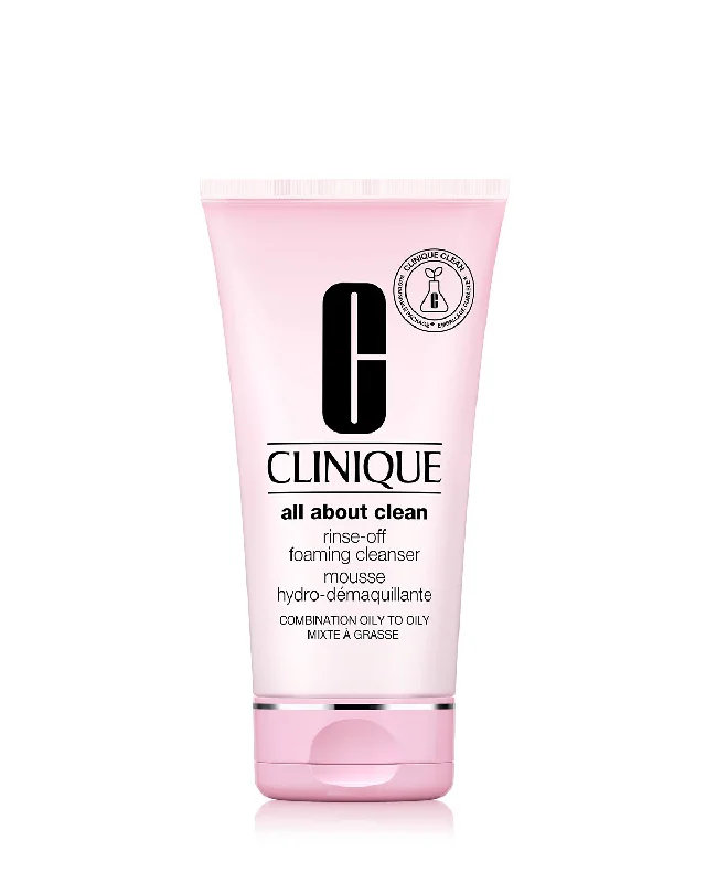 Facial cleansers deep white-Clinique All About Clean Rinse Off Foaming Cleanser 30Ml