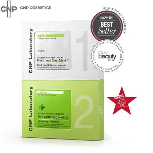 Facial cleansers smooth face-CNP Laboratory Anti-Pore Black Head Clear Kit