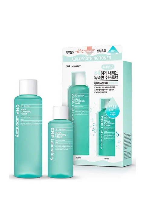 Toners non-drying black-[CNP Laboratory] Aqua Soothing Toner Set (200Ml/6.7fl.oz + 100Ml/3.3fl.oz)