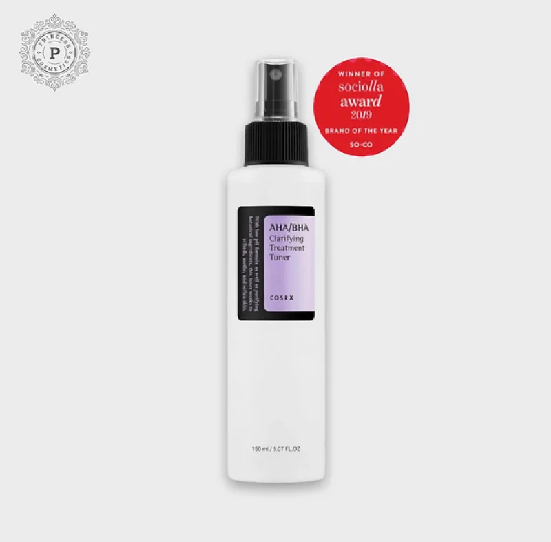 Toners soothing face-Cosrx AHA / BHA Clarifying Treatment Toner 150ml.   كوسركس AHA / BHA مسمار الحبر العلاجي 150 مل.