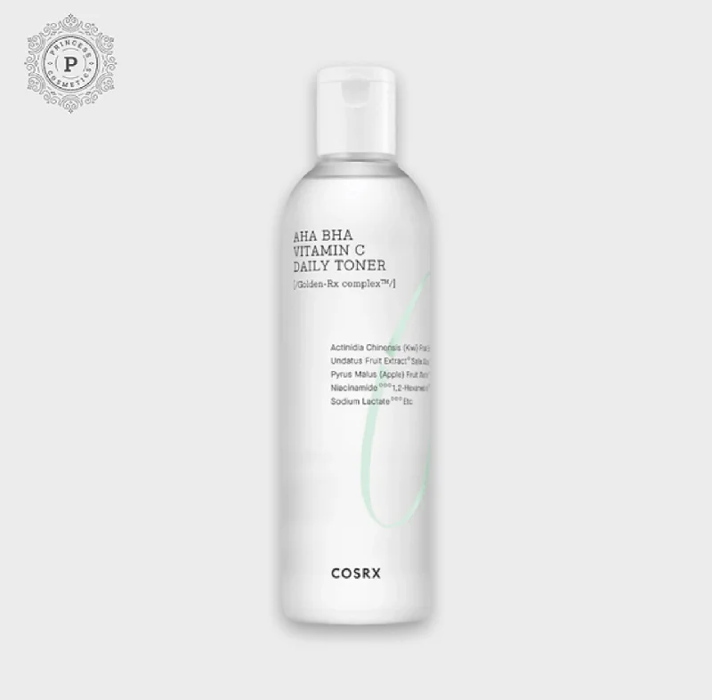 Toners pore white-Cosrx AHA BHA Vitamin C Daily Toner 150ml.        تونر التجديد اليومي بفيتامين سي من كوسركس - 150 مل