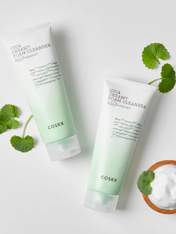 Facial cleansers everyday white-Cosrx Pure Fit Cica Creamy Foam Cleanser