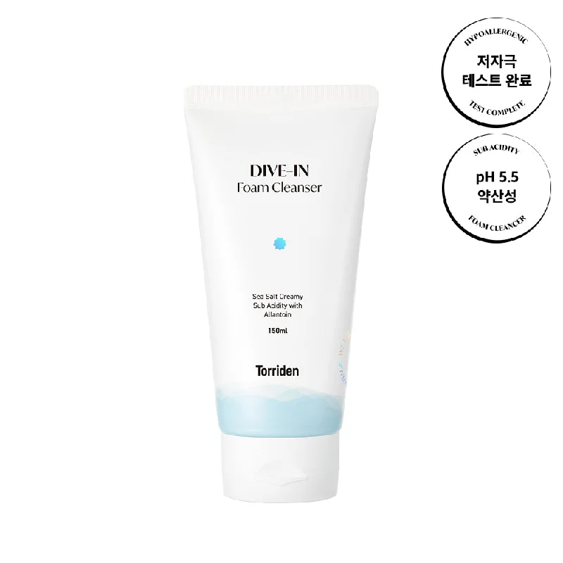 Facial cleansers foaming cream-DIVE-IN Low Molecular Hyaluronic Acid Cleansing Foam *RENEW* 150ml