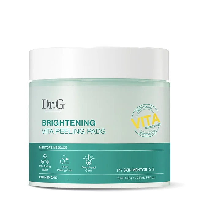 Facial cleansers non-drying cream-Dr.G Brightening Vita Peeling Pad 70pcs