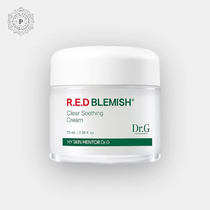 Moisturizers soothing black-Dr.G Red Blemish Clear Soothing Cream 70ml. كريم دكتور جي ريد بليميش كلير المهدئ للبشرة 70 مل