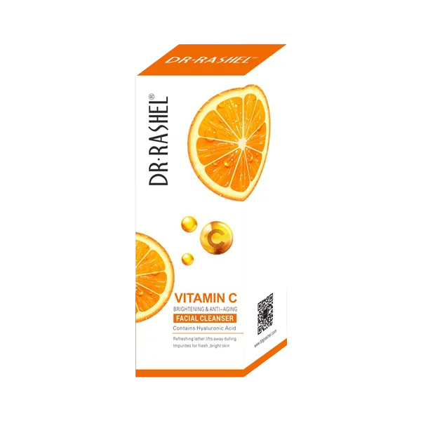 Facial cleansers non-drying gel-Dr.Rashel Vitamin C Brightening & Anti-Aging Facial Cleanser 80ml