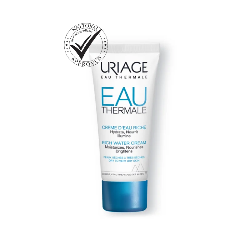 Moisturizers hydrating black-EAU Thermale-Rich Water Cream For Sensitive Normal to Dry Skin- 40ml-Uriage