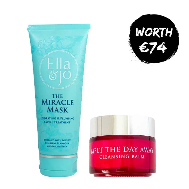 Facial cleansers smooth face-Ella & Jo Cleansing Balm & Miracle Mask Duo