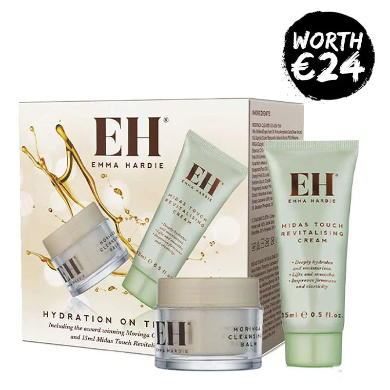 Facial cleansers smooth black-Emma Hardie Hydration On The Go Kit