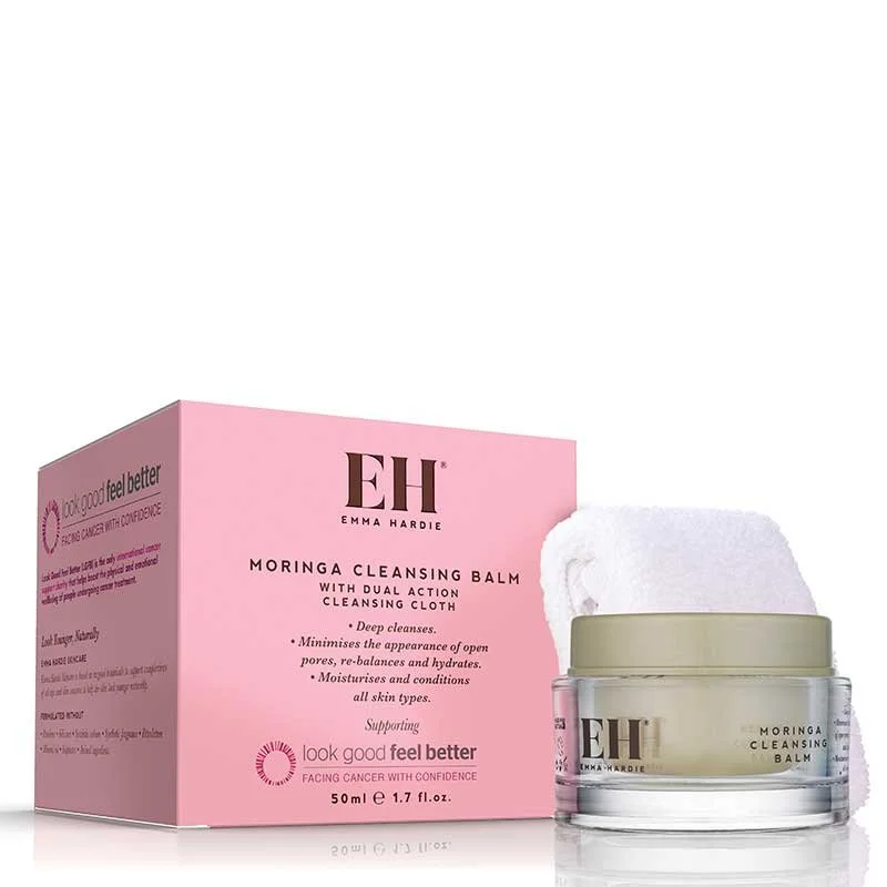 Facial cleansers refreshing white-Emma Hardie Moringa Balm with Cloth