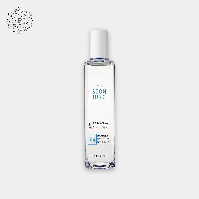 Toners sensitive daily-Etude House Soon Jung pH 5.5 Relief Toner 200ml. تونر تخفيف البشرة سون جونغ pH 5.5 من إيتود هاوس 200 مل