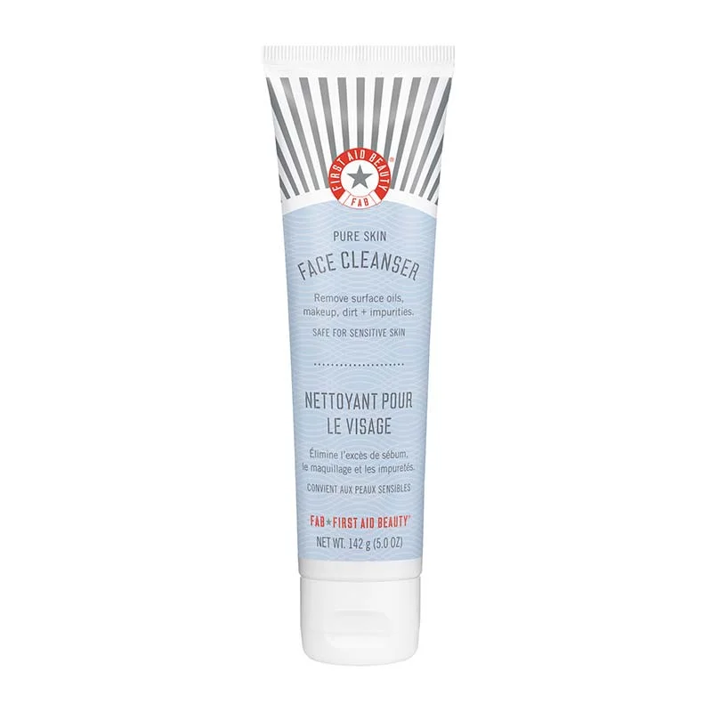 Facial cleansers gentle black-First Aid Beauty Pure Skin Face Cleanser