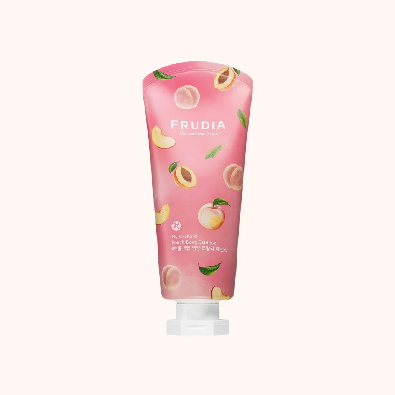 Body lotions hydrating white-Frudia My Orchard Peach Body Essence 200ml