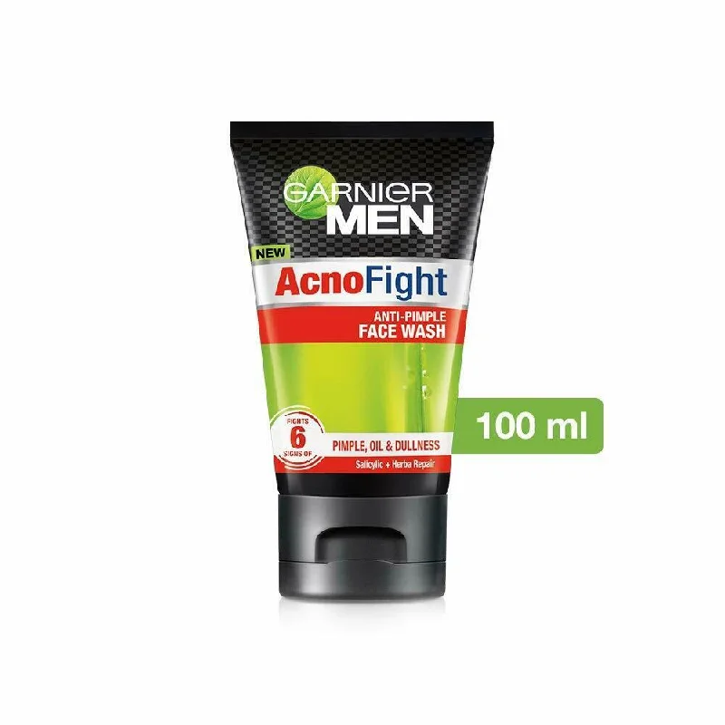 Facial cleansers smooth black-Garnier Men Acno Fight Anti-Pimple Facewash