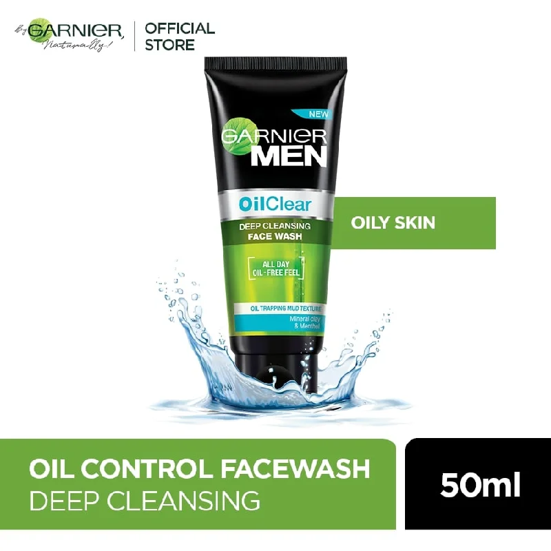 Facial cleansers smooth face-Garnier Men Face Wash Oil Clear