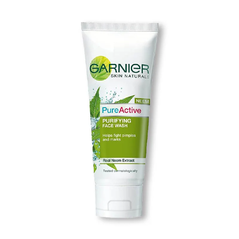 Facial cleansers oil-control gel-Garnier Pure Active Neem Purifying Face Wash 100Ml