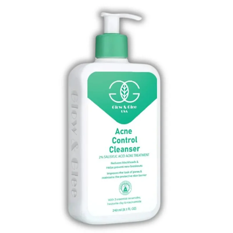 Facial cleansers refreshing white-Glow & Glee Acne Control Cleanser 240ml